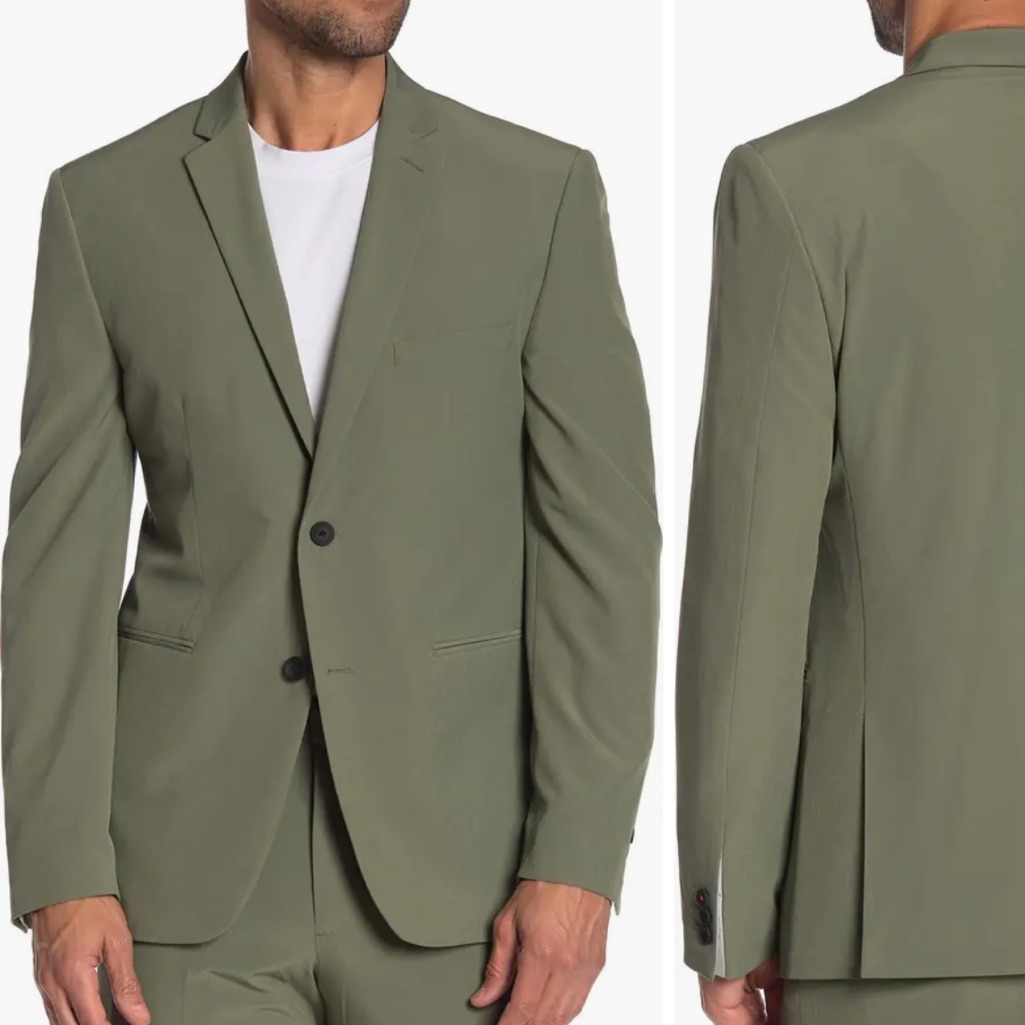Perry Ellis Portfolio Very Slim Fit Black Suit Jacket Perry Ellis Portfolio Very Slim Fit Black Suit Jacket